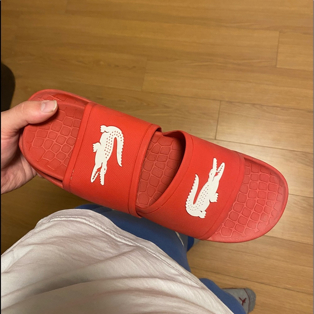 Lacoste slides size 11.5